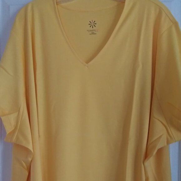 Isaac Mizrahi Live Essentials Pima Cotton V-Neck Swing Top-5X-NWT - Picture 2 of 4